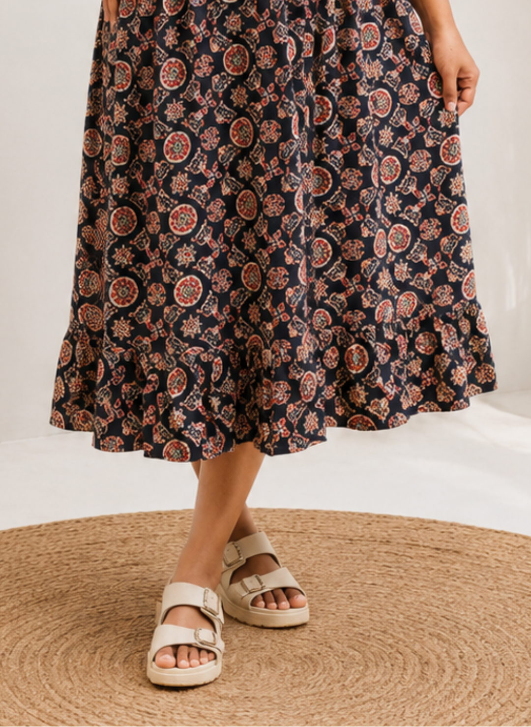 Frock nighty - Ajrak Prints New