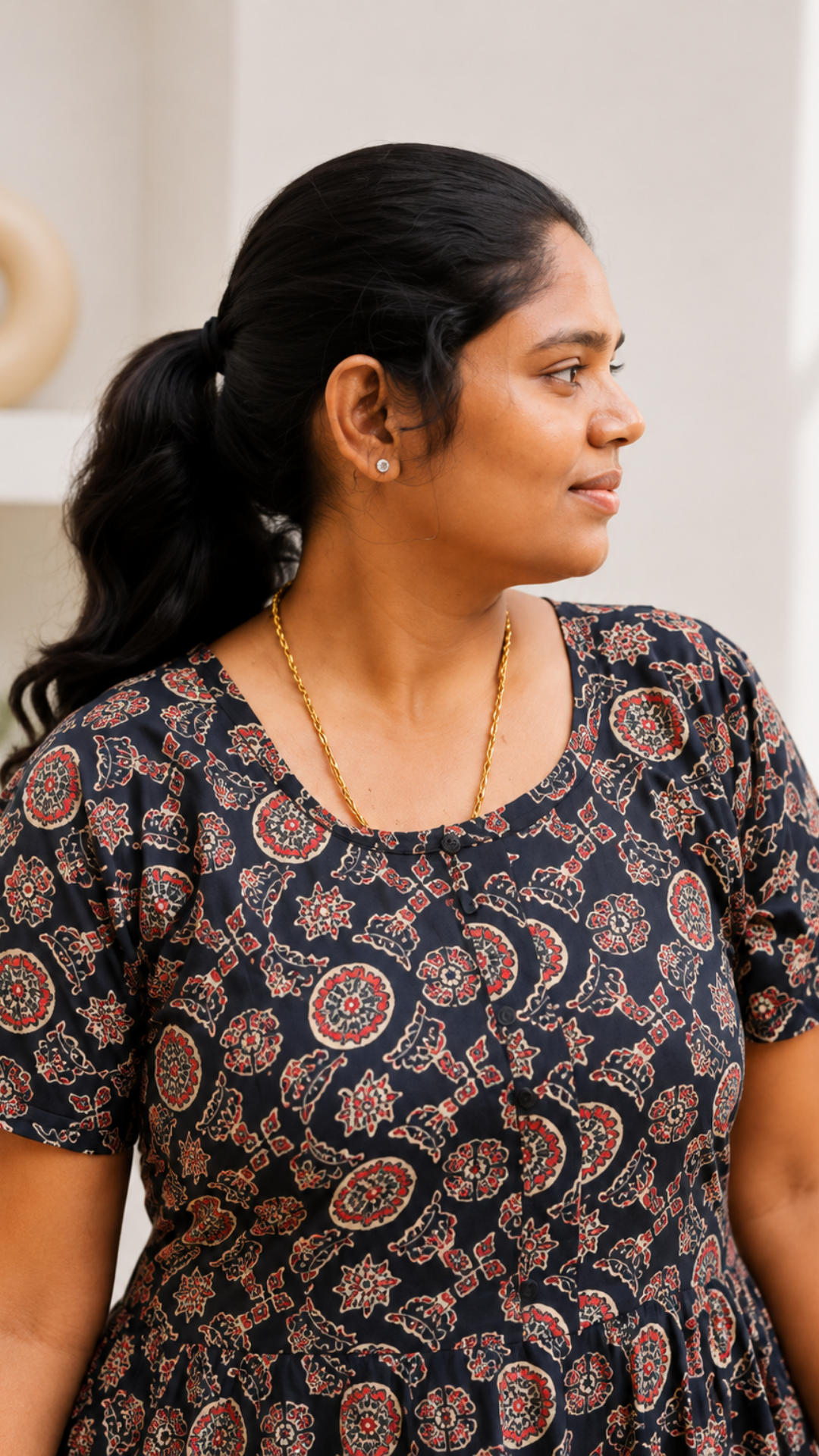 Frock nighty - Ajrak Prints New