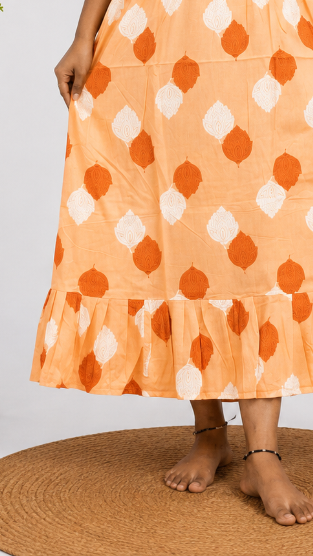 Rina - Orange Frock Nighty