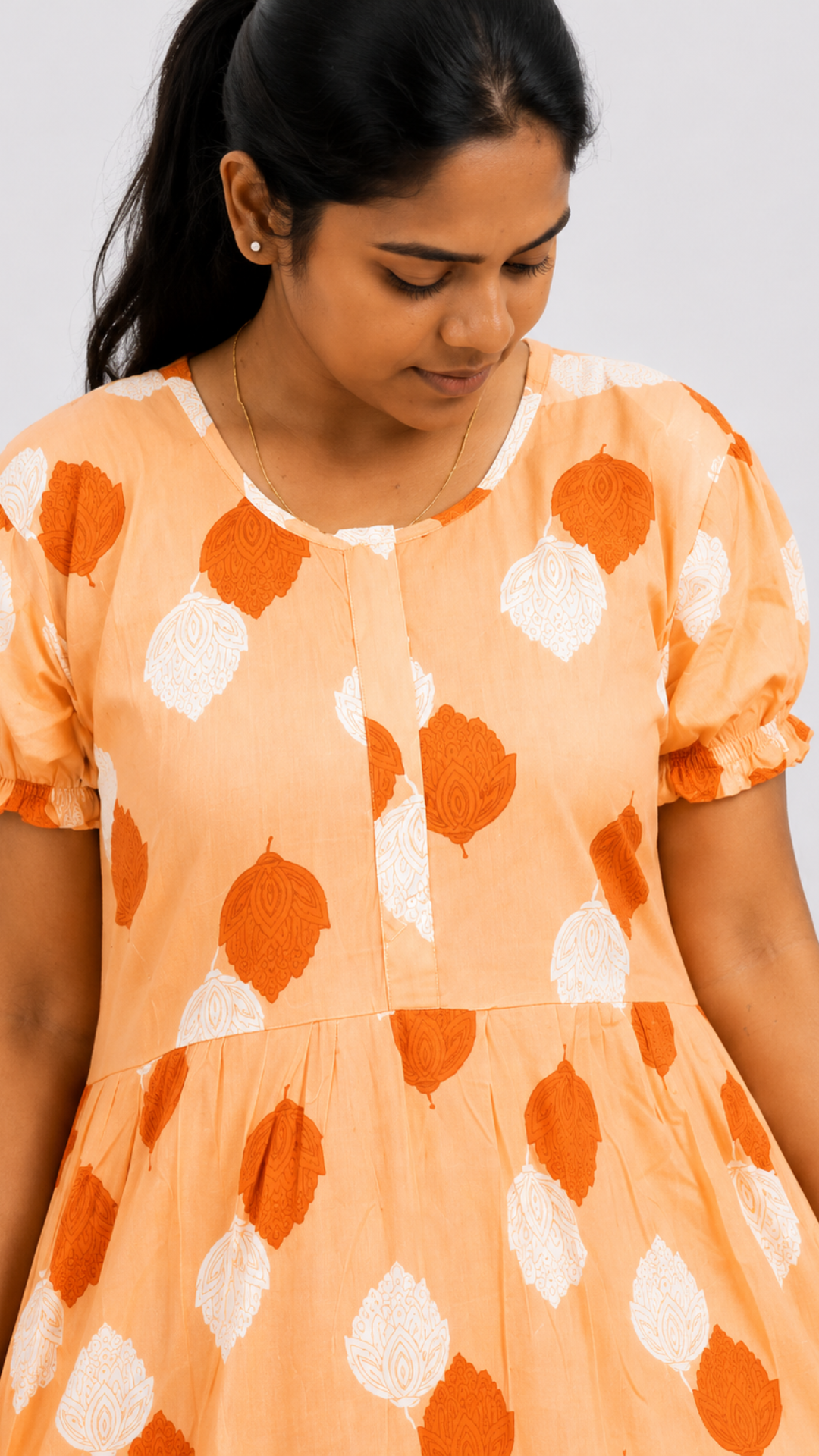 Rina - Orange Frock Nighty
