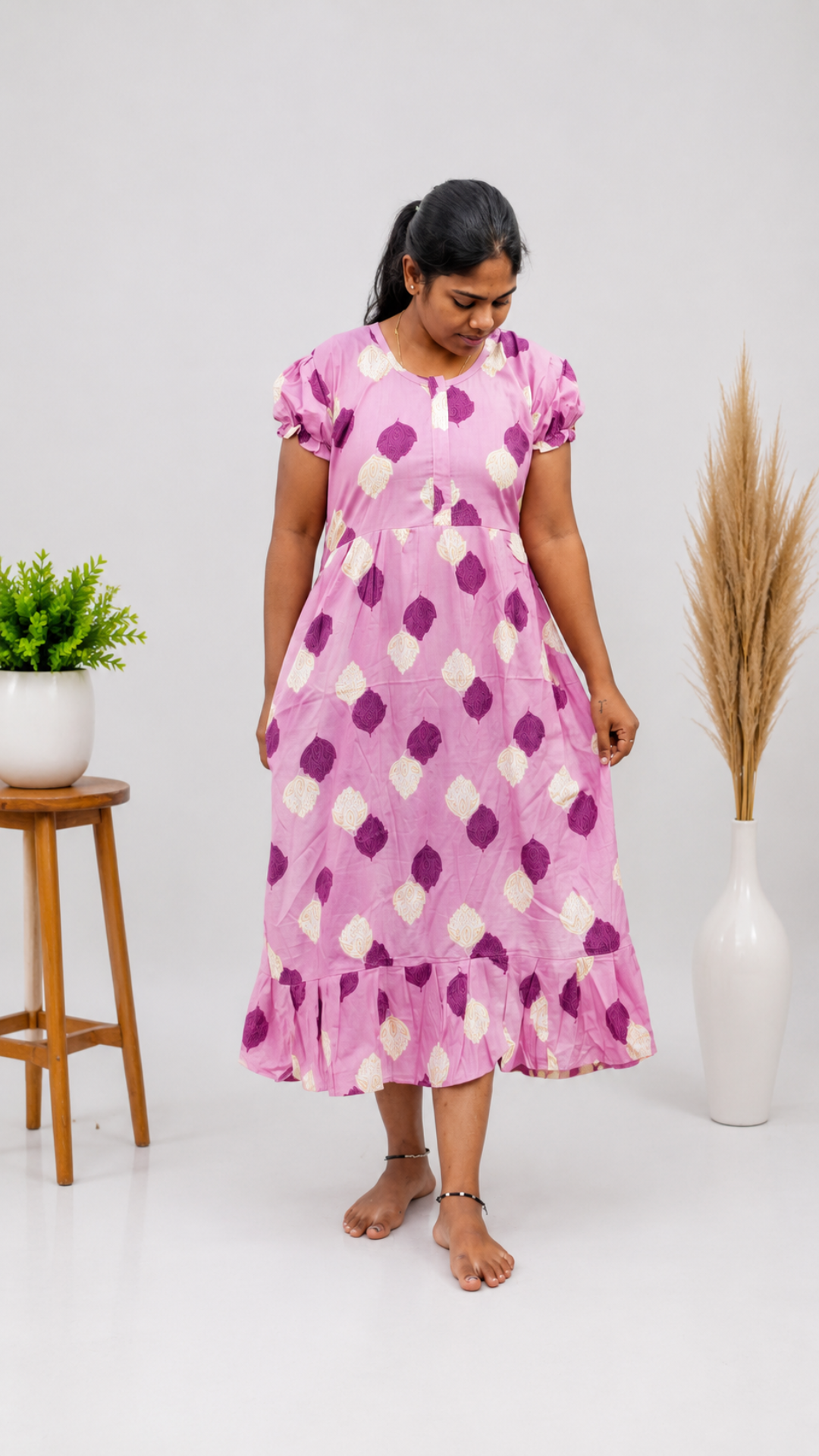 Rina - Violet Frock Nighty
