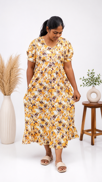Desu - Yellow floral Frock