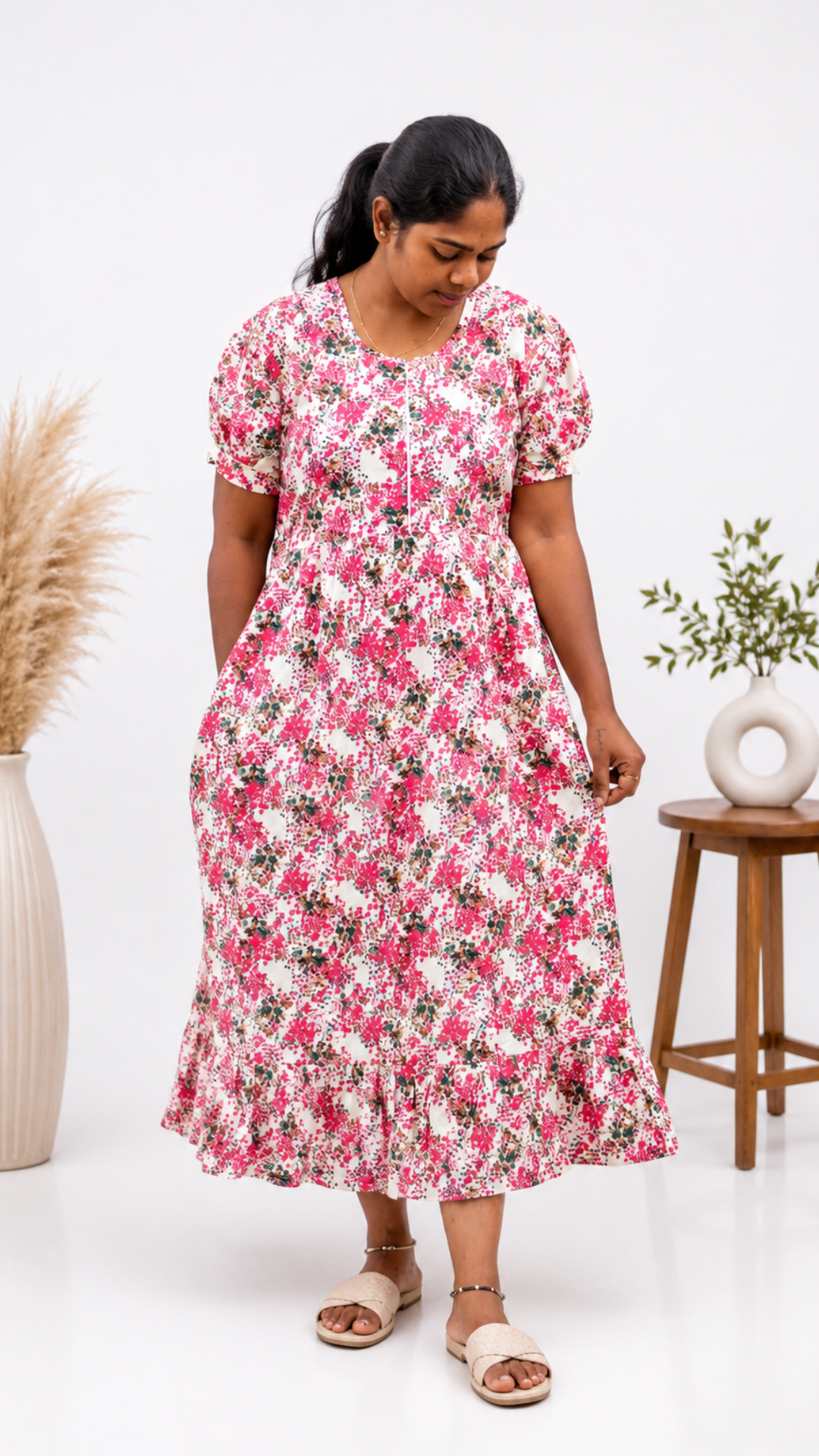 Desu - Red floral Frock