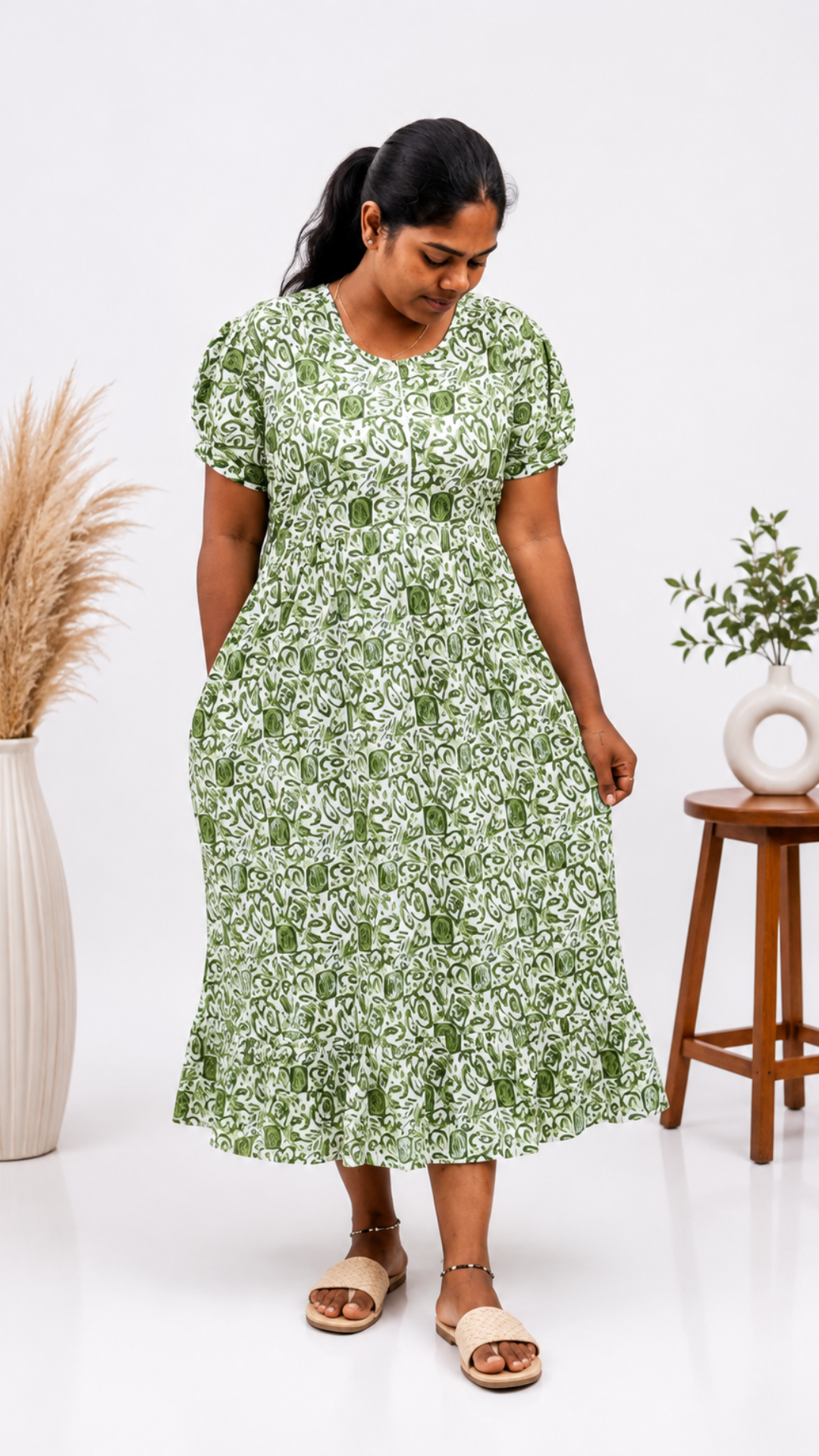 Pastel - Light Green  Frock