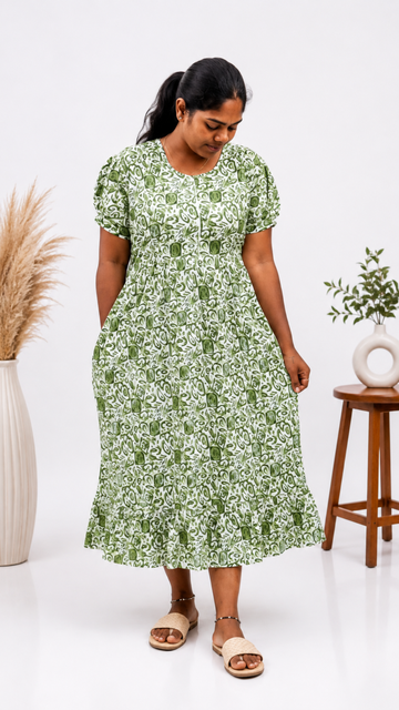 Pastel - Light Green  Frock