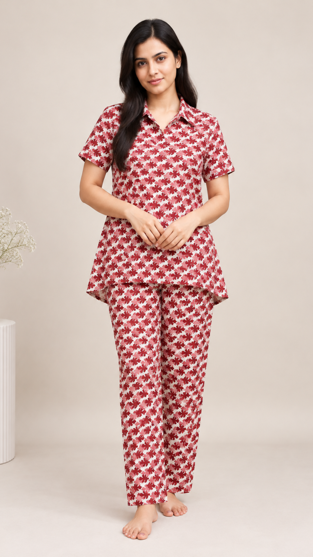 Night Suit - Red - Co-ords