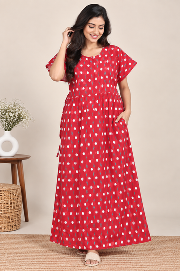 Frock  nighty - Small Ikat prints
