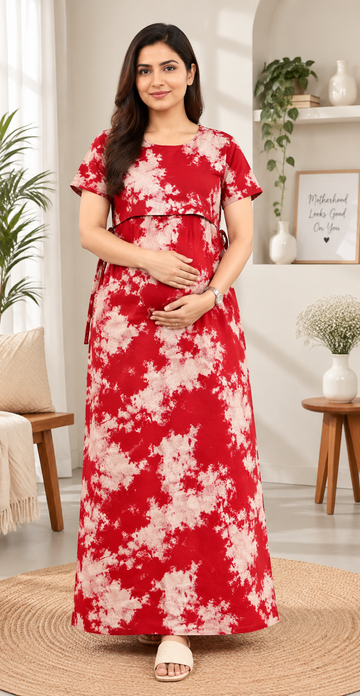 DYE MATERNITY WEAR-RED