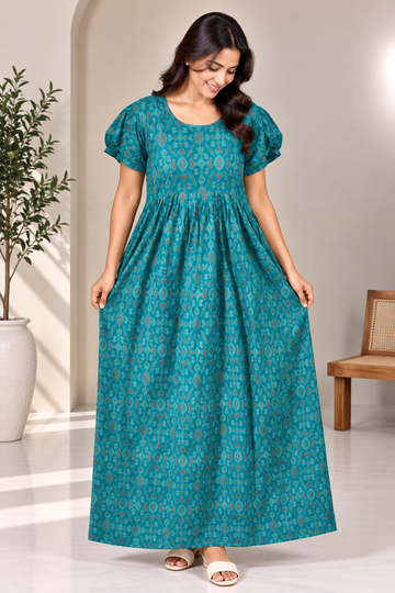IKAT FLORAL-FROCK NIGHTY