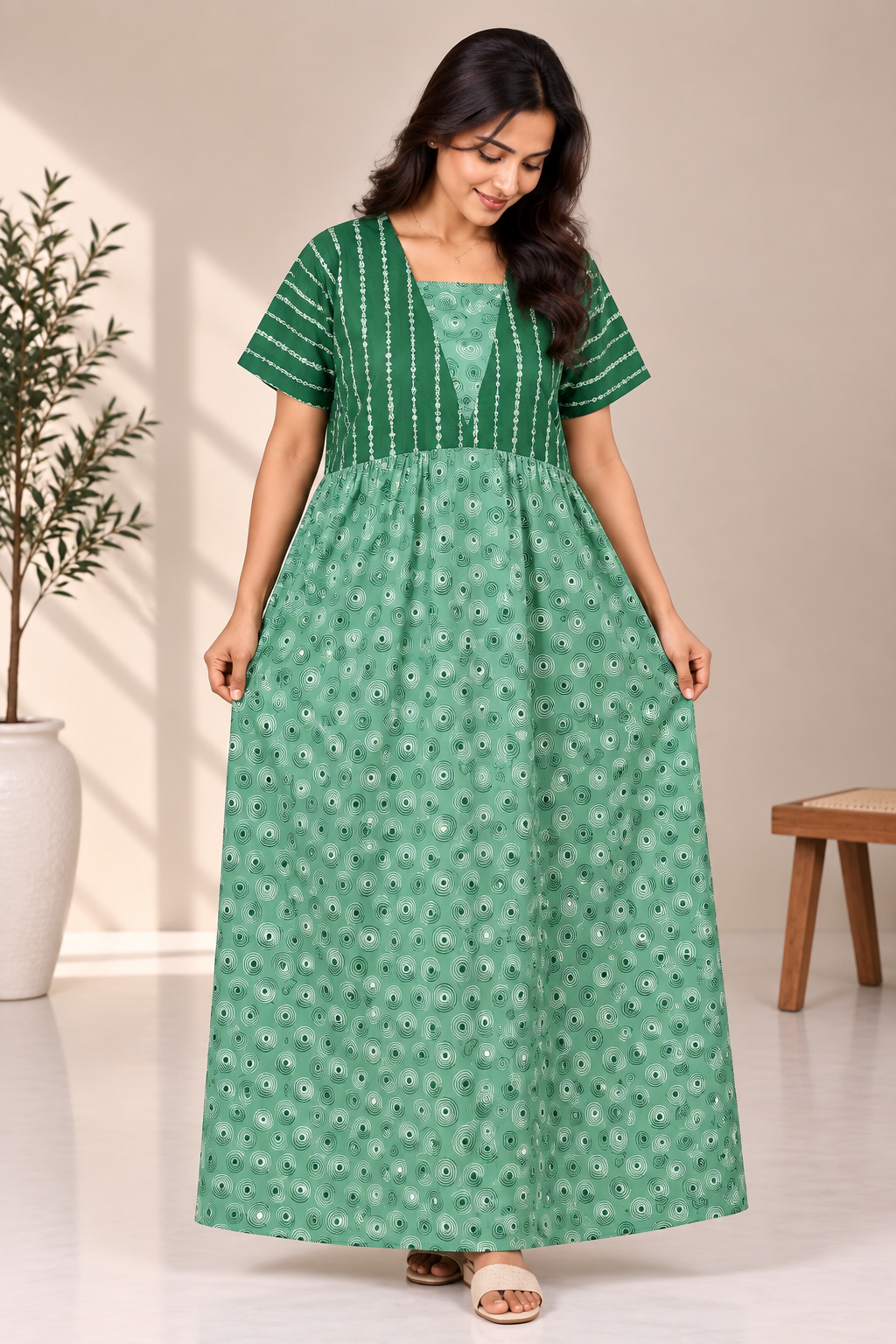 Circle Line-Maxi Style Nighty