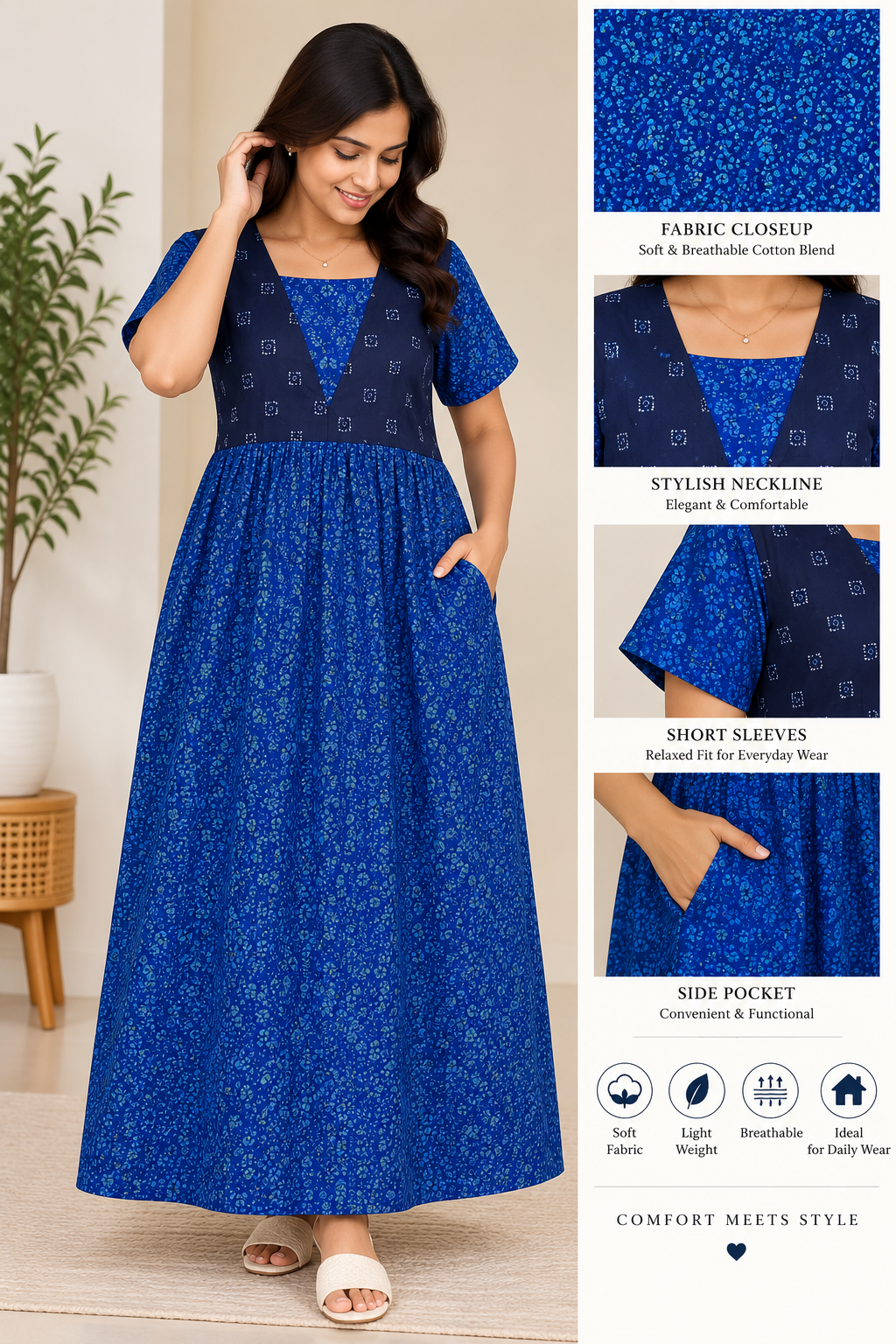 Box Floral - Maxi Style Nighty