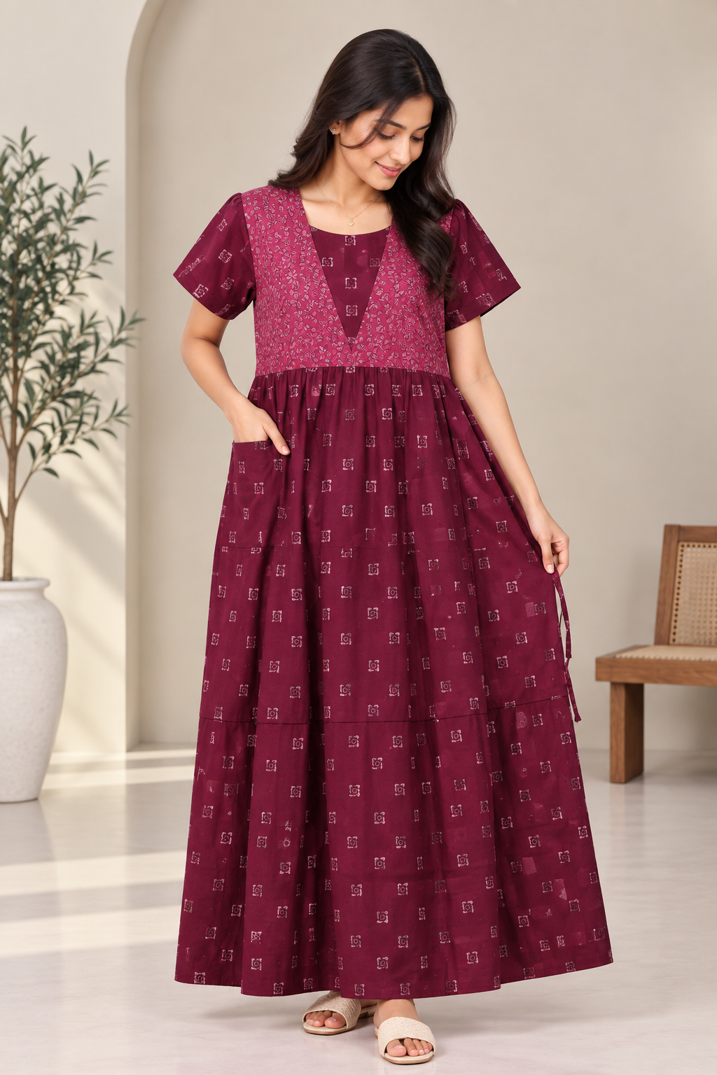 Floral box - Maxi Style nighty