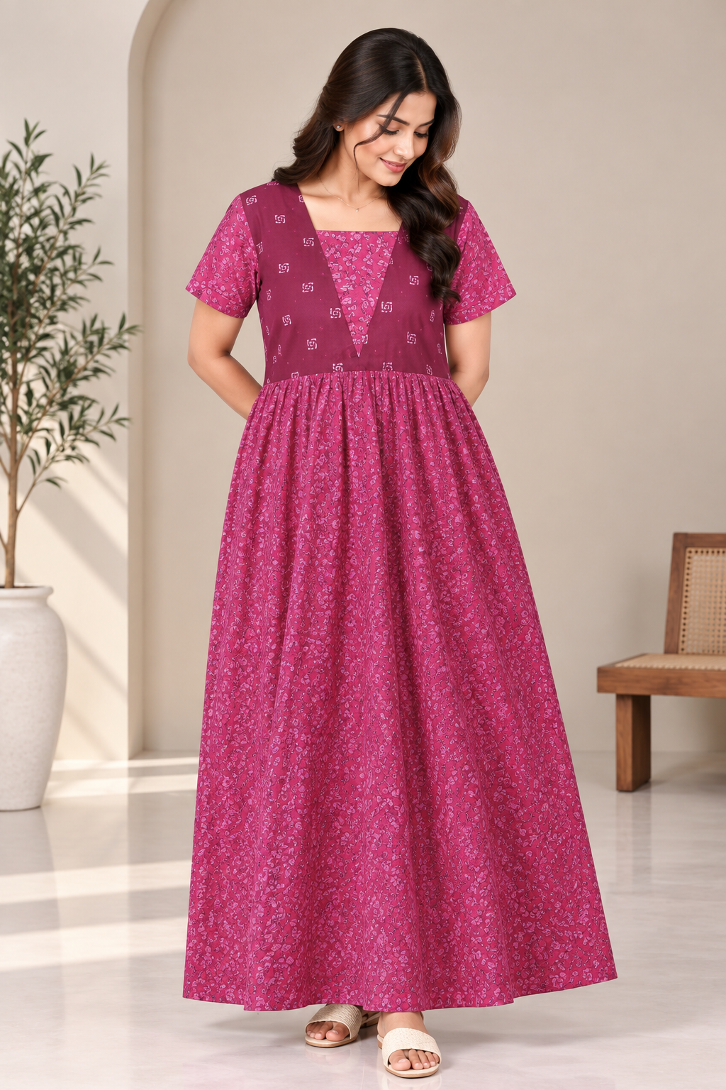 Box Floral - Maxi Style Nighty