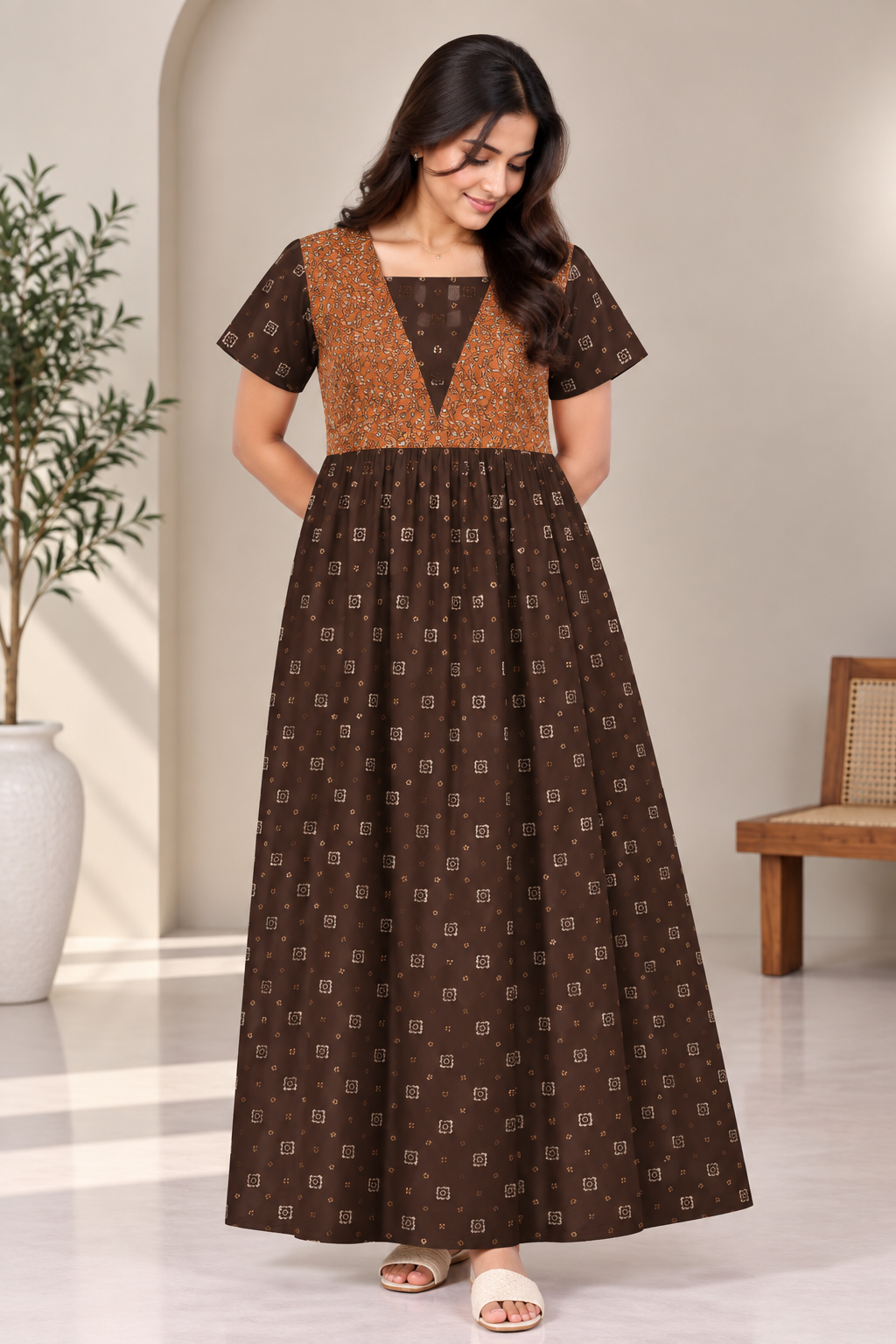 Floral box - Maxi Style nighty