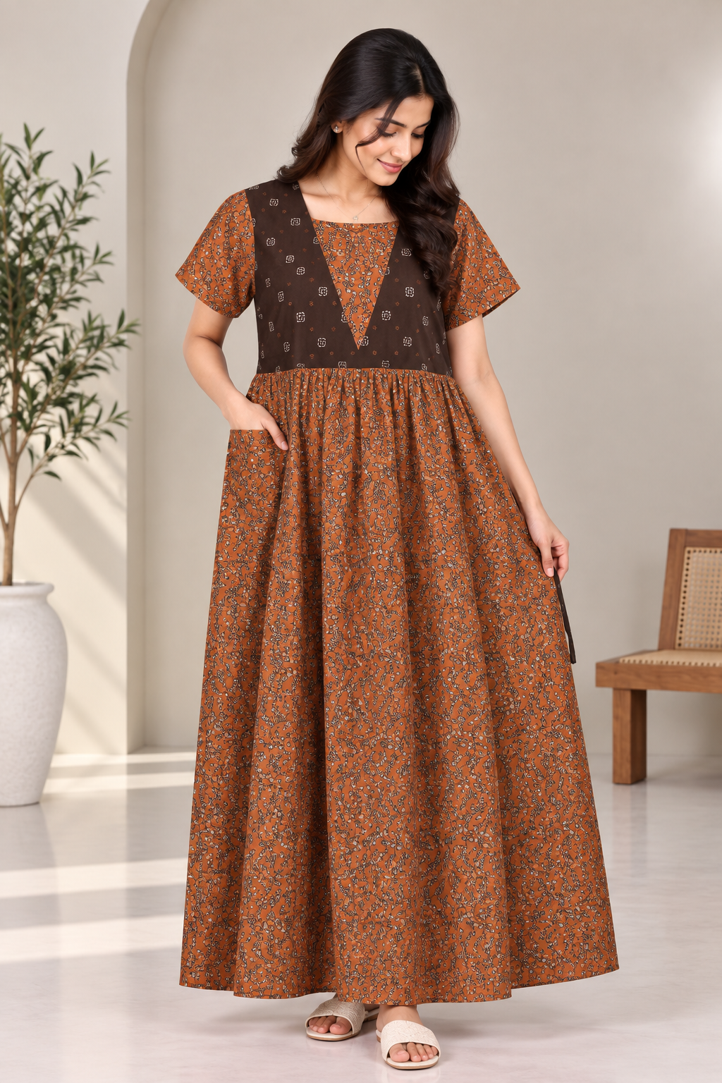 Box Floral - Maxi Style Nighty