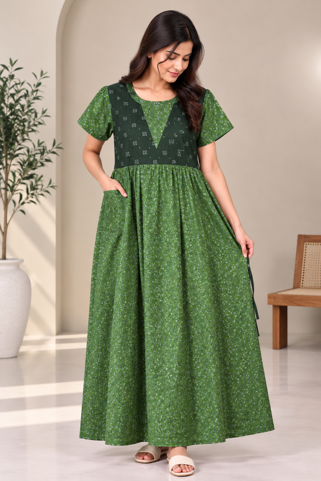 Box Floral - Maxi Style Nighty