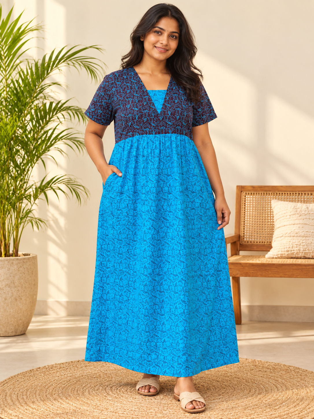 OCEAN BLOOM -MAXI NIGHTY