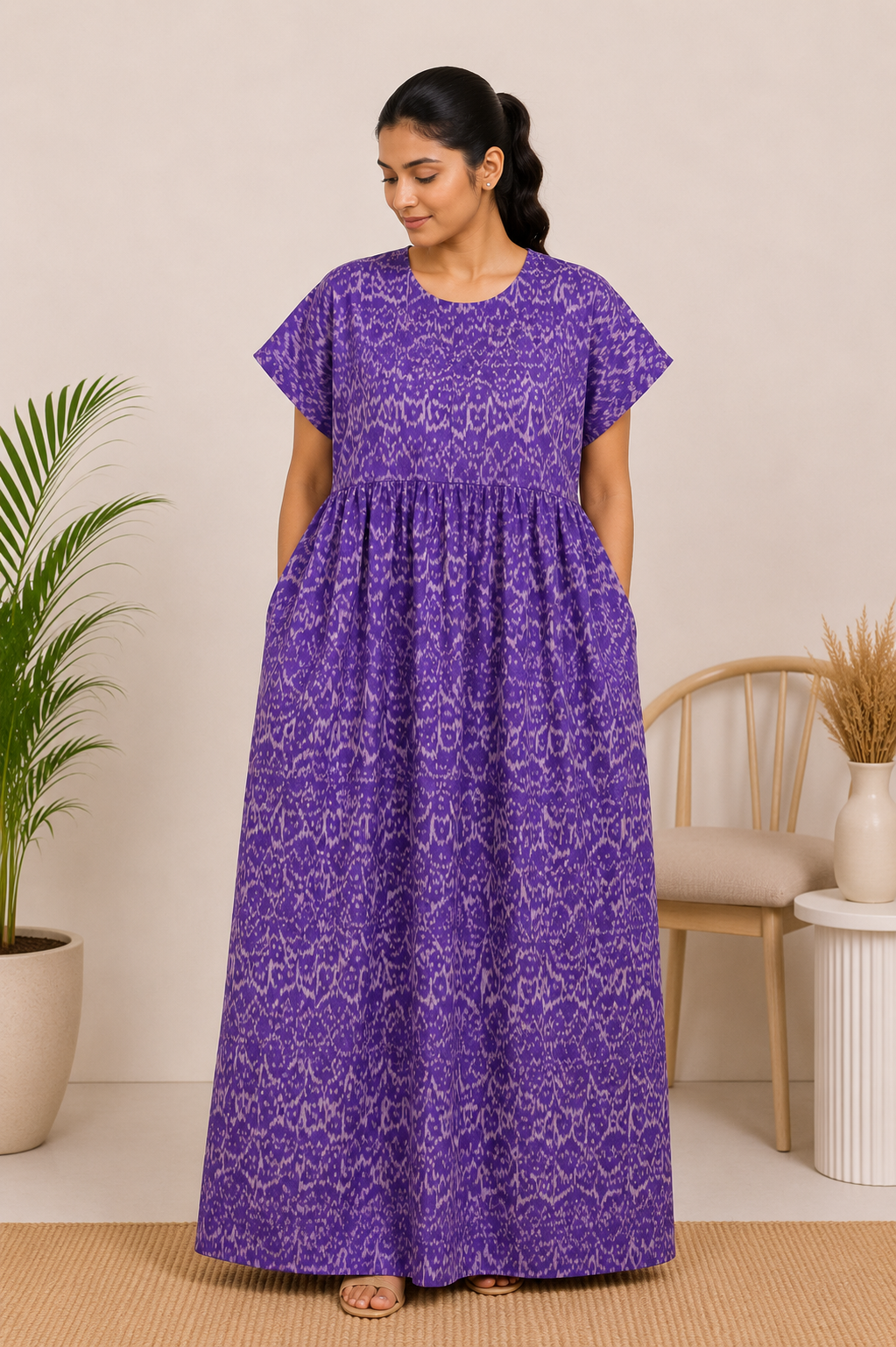 Royal ikat print Nighties