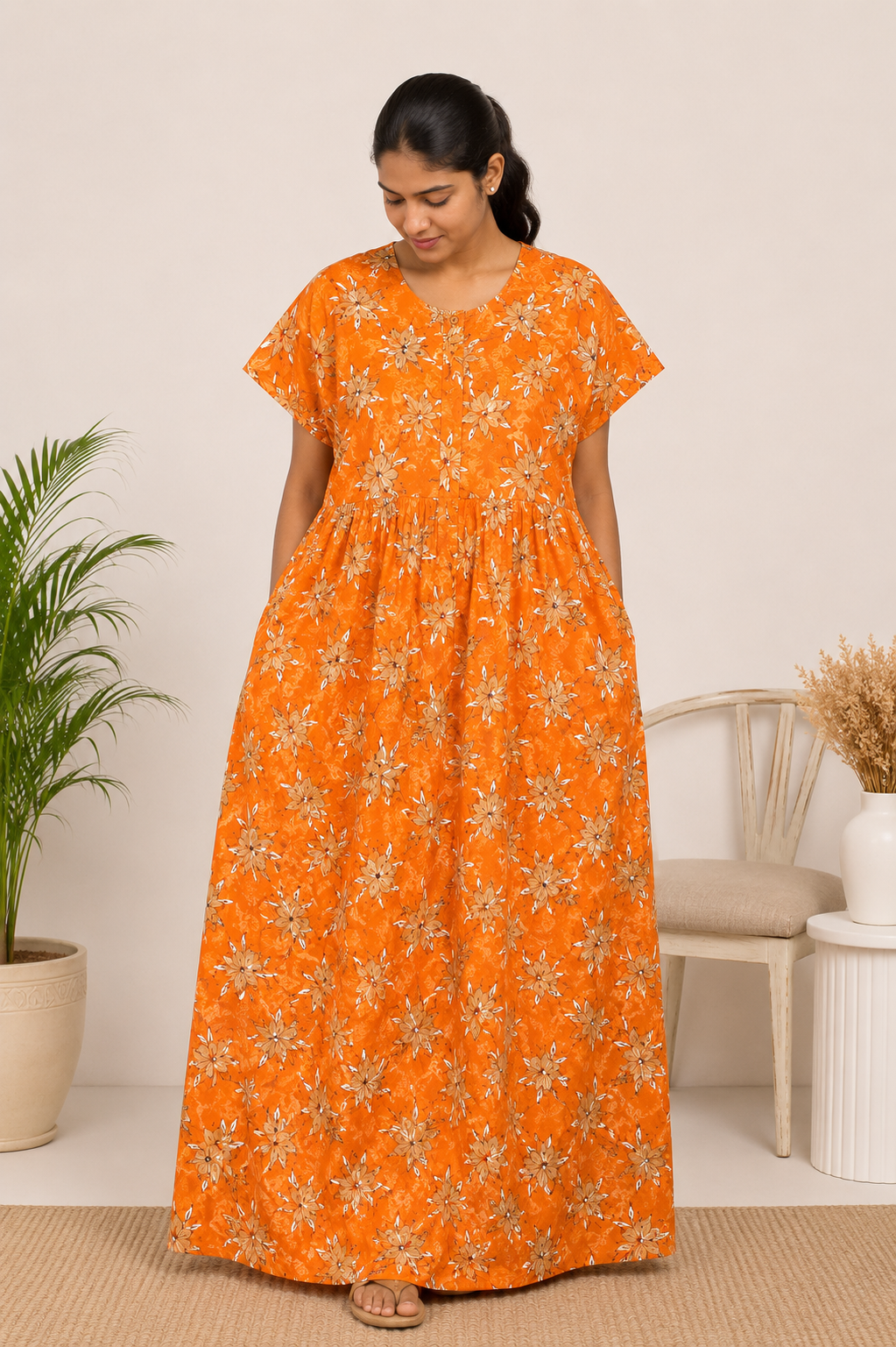 Frock model - Vibrant Big Floral