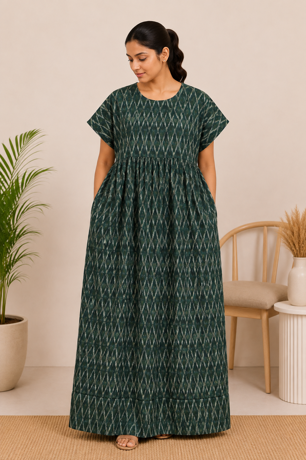 Royal ikat print Nighties