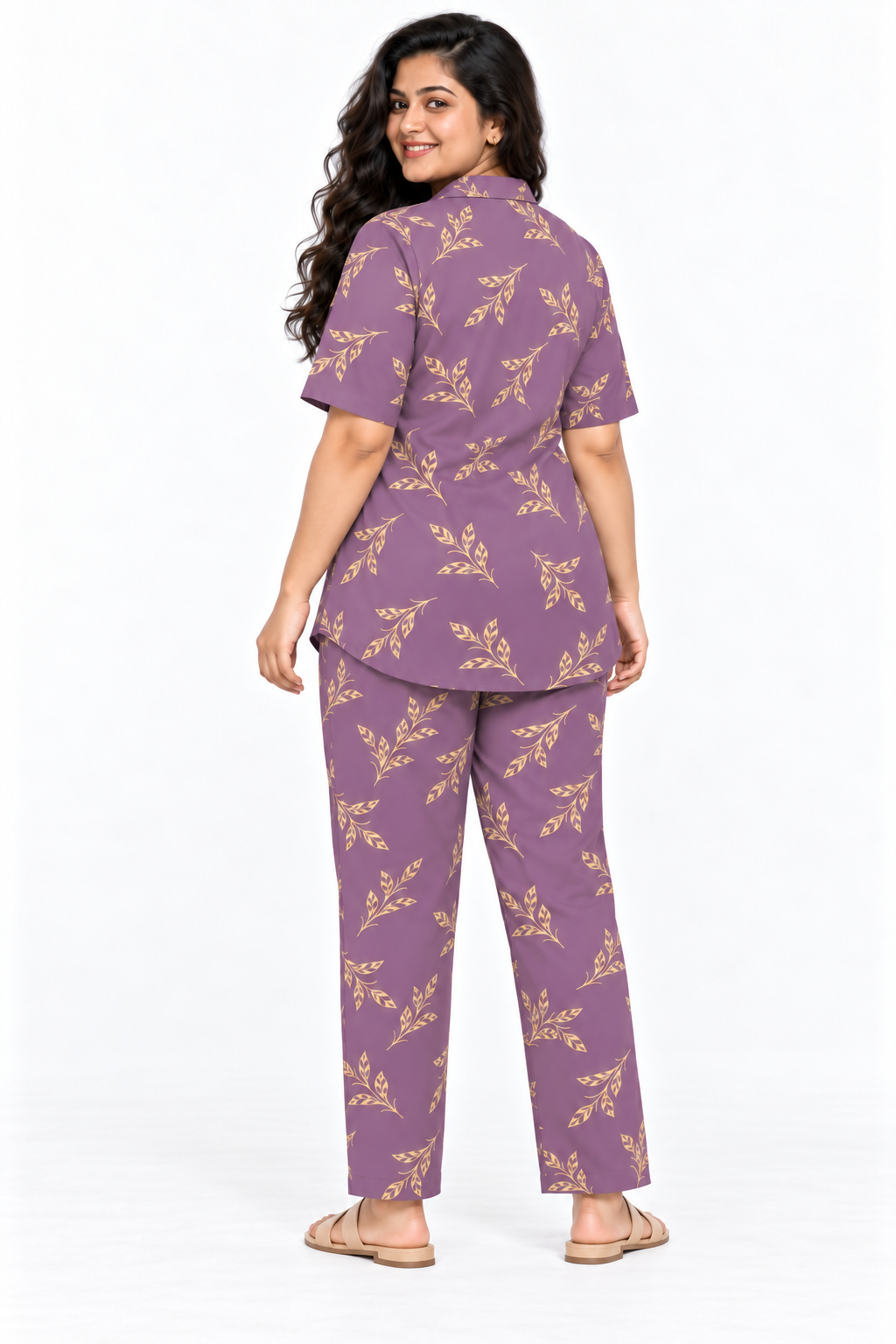 lavendery floral- Night Suit