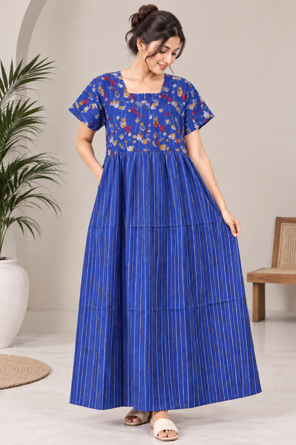Maxi nighty - Rose line