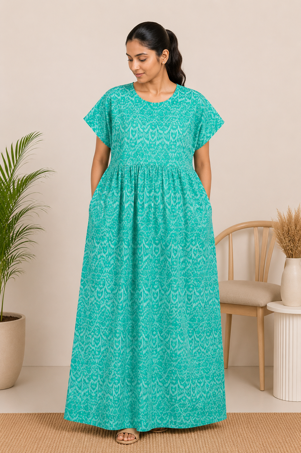 Royal ikat print Nighties