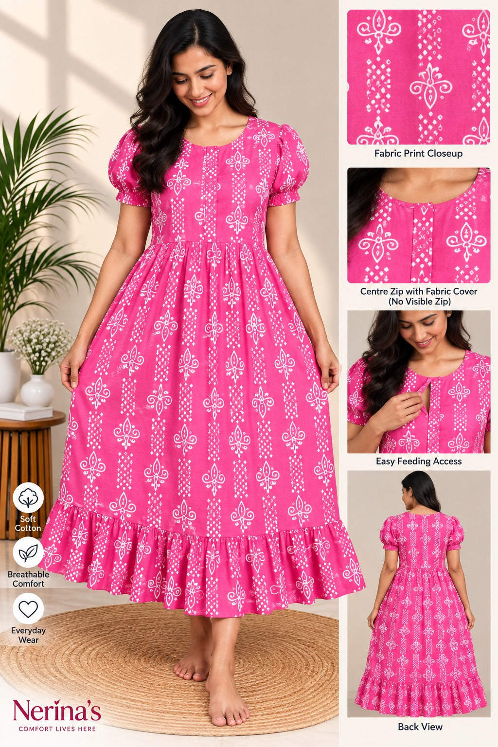 Kolam frock nighty