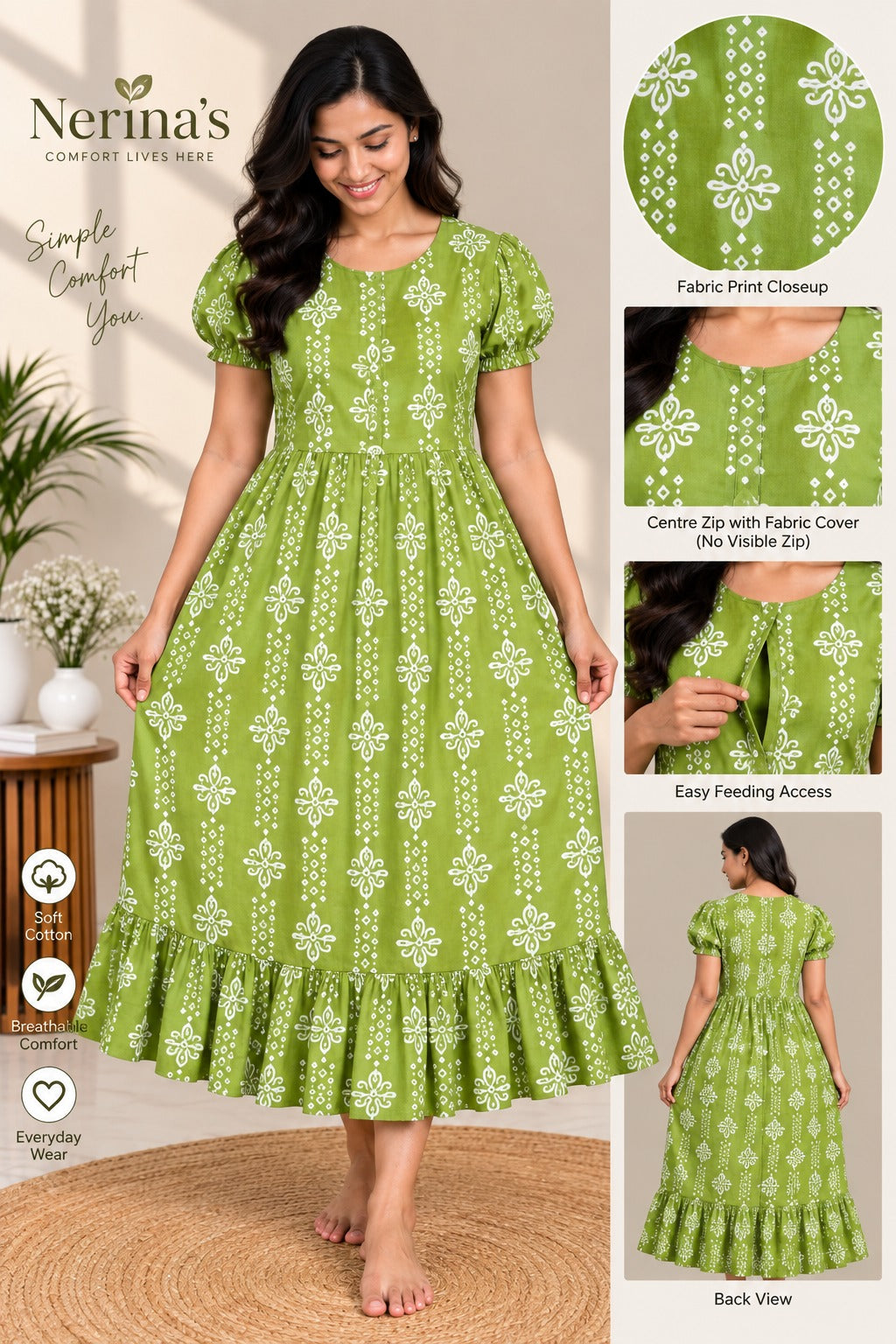 Kolam frock nighty
