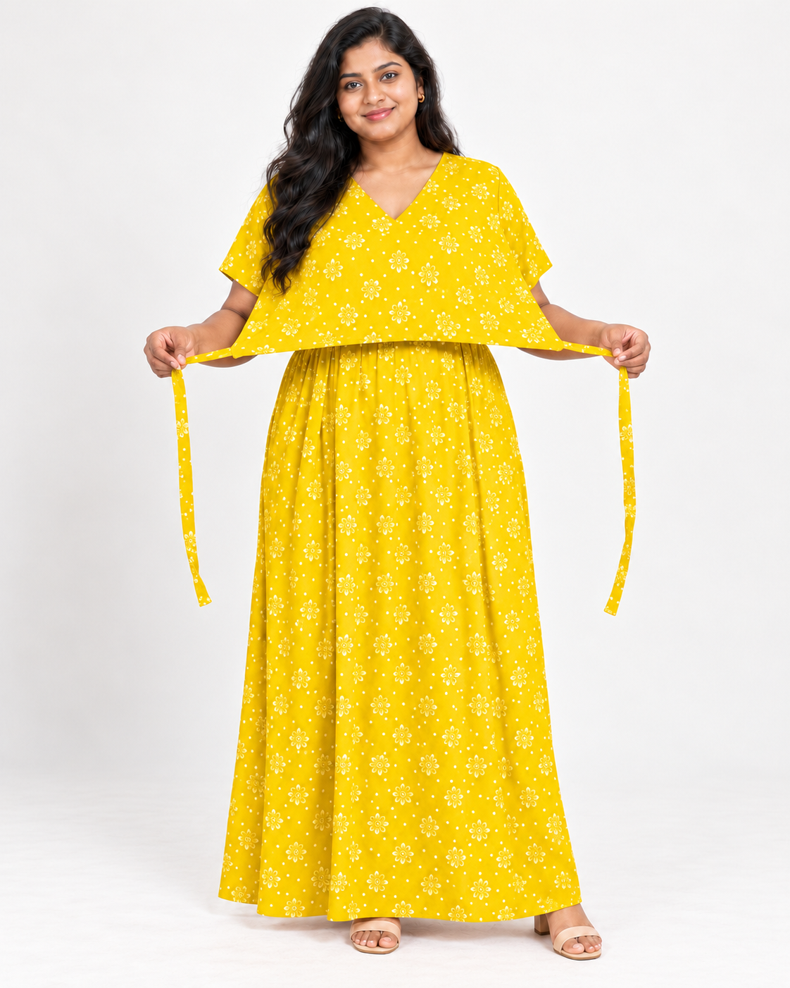 STAR MOSAIC - TIEUP COVER FEEDING MAXI NIGHTY